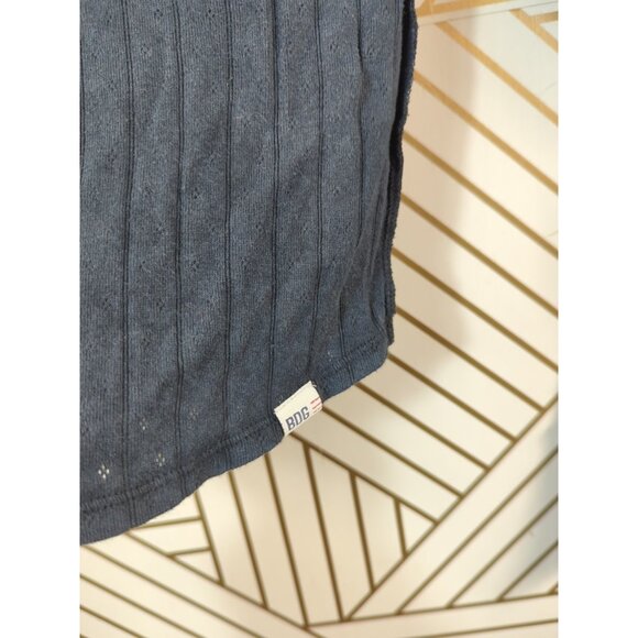 URBAN OUTFITTER'S BDG Women's Viv Spliced Notch Neck Tee Thermal Size Small - Picture 5 of 7